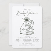 ヴィンテージクッキーモンスターベビーシャワー招待状 招待状 (正面)