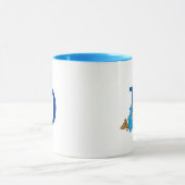 ヴィンテージクッキーモンスタ食べーのクッキーモノグラムD マグカップ (中央)