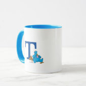 ヴィンテージクッキーモンスタ食べーのクッキーモノグラムT マグカップ (正面左)