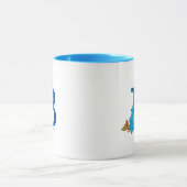 ヴィンテージクッキーモンスタ食べ物ーのクッキーモノグラムB マグカップ (中央)