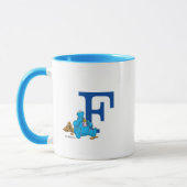 ヴィンテージクッキーモンスタ食べ物ーのクッキーモノグラムF マグカップ (左)