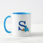 ヴィンテージクッキーモンスタ食べ物ーのクッキーモノグラムS マグカップ (左)