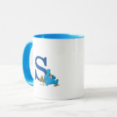 ヴィンテージクッキーモンスタ食べ物ーのクッキーモノグラムS マグカップ (正面左)