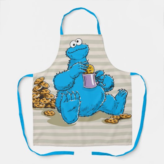 ヴィンテージクッキーモ食べ物ンスタークッキー エプロン (正面)