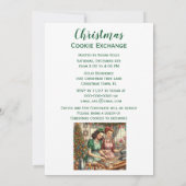 ヴィンテージクッキー交換クリスマス 招待状 (裏面)