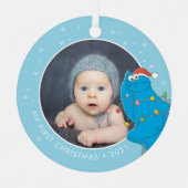 ヴィンテージクッキー |名前と写真 メタルオーナメント (正面)