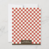 ヴィンテージクックアウトスタイル 招待状 (裏面)