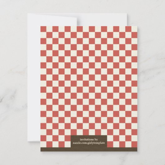 ヴィンテージクックアウトスタイル 招待状 (裏面)