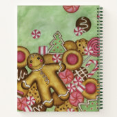 ヴィンテージクックブックレシピノートブックギフト ノートブック (裏面)