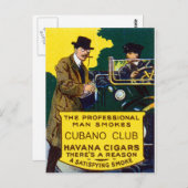 ヴィンテージクバノクラブシガー ポストカード (正面/裏面)