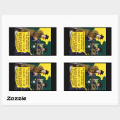 ヴィンテージクバノクラブシガー 長方形シール (シート)