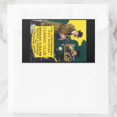 ヴィンテージクバノクラブシガー 長方形シール (バッグ)