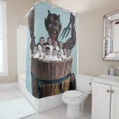 ヴィンテージクビクトリアンラムプス シャワーカーテン (インサイチュ)