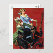 ヴィンテージクビクトリアンラムプス ポストカード (正面/裏面)