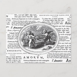 ヴィンテージクピッド・イン・ラブ結婚・ロマンチック婚約 ポストカード