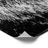 ヴィンテージクマを白黒で吸う ポスター (角)