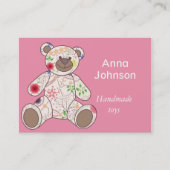 ヴィンテージクマ玩具付き名刺 名刺 (正面)