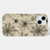 ヴィンテージクモとクモの巣ハロウィンパターン Case-Mate iPhoneケース (裏面 (横))
