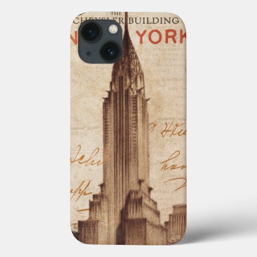 ヴィンテージクライスラー建物イン・ニューヨーク Case-Mate iPhoneケース (裏面)