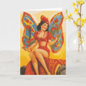 ヴィンテージクライドBeatty Circusポスター カード (黄色い花)