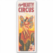 ヴィンテージクライドBeatty Circusポスター シール (正面)