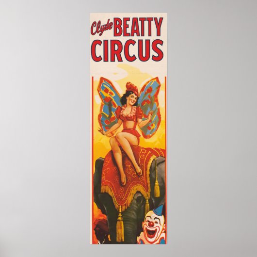 ヴィンテージクライドBeatty Circusポスター ポスター (正面)
