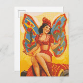 ヴィンテージクライドBeatty Circusポスター ポストカード (正面/裏面)