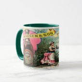 ヴィンテージクラウゼンビールの看板ラベル マグカップ (正面左)