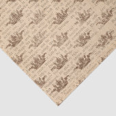 ヴィンテージクラウンとドイツ文字 薄葉紙 (詳細)