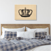 ヴィンテージクラウンをキャンバスに キャンバスプリント (インサイチュ (寝室))