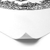 ヴィンテージクラウンイラストレーション ポスター (角)