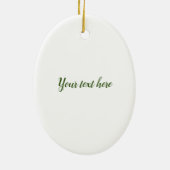 ヴィンテージクラウングリーンバード&ホリー セラミックオーナメント (裏面)