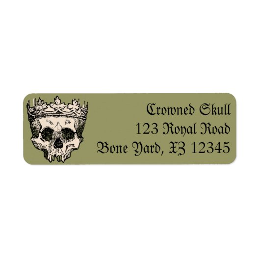 ヴィンテージクラウンスカル ラベル (正面)