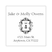 ヴィンテージクラウンパーソナライズされたビー ラバースタンプ (インプリント)