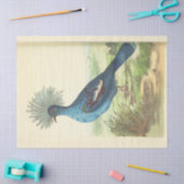 ヴィンテージクラウン付きブルーバードエフエメラデクページ 薄葉紙 (クラフト)