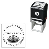 ヴィンテージクラウン、チェスの駒の名前差出人住所 セルフインキングスタンプ (インサイチュ)