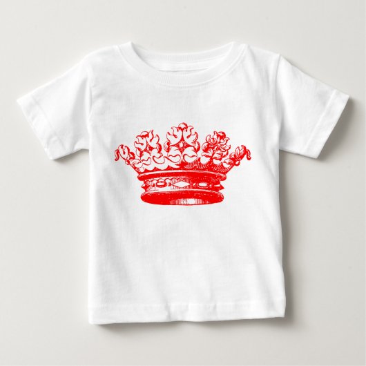 ヴィンテージクラウン – 赤 ベビーTシャツ (正面)