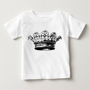 ヴィンテージクラウン – 黒 ベビーTシャツ