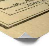 ヴィンテージクラクフ・ポーランドの地図(1911年) ポスター (角)