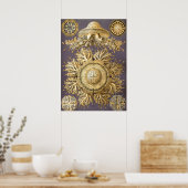 ヴィンテージクラゲイラストレーション ポスター (キッチン)