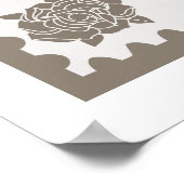 ヴィンテージクラシカルウェディングウェルカムサイン ポスター (角)