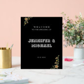 ヴィンテージクラシカルウェディングウェルカム アクリルサイン (ウェディング)