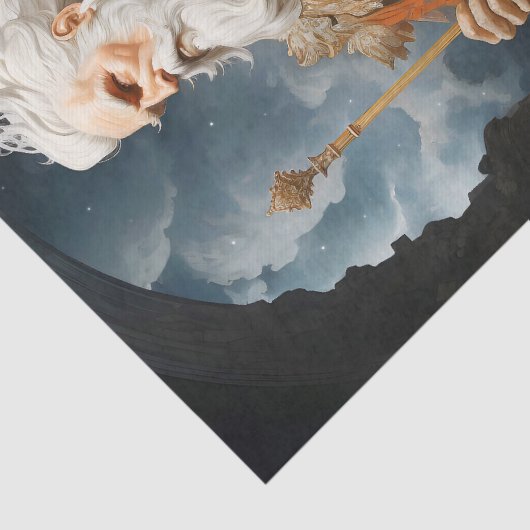 ヴィンテージクラシカルギリシャ神アポロレッド金ゴールド 薄葉紙 (詳細)