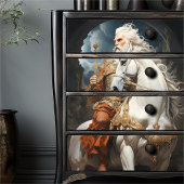 ヴィンテージクラシカルギリシャ神アポロレッド金ゴールド 薄葉紙