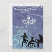 ヴィンテージクラシカルシャンデリア結婚式の招待 招待状 (正面)