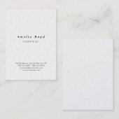 ヴィンテージクラシカルスタイリッシュミニマル 名刺 (正面/裏面)