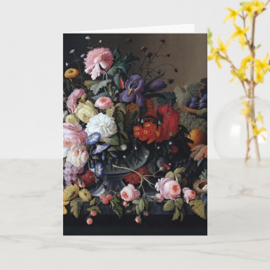 ヴィンテージクラシカルフラワーア絵画ートズ カード (黄色い花)