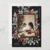 ヴィンテージクラシカルホリデーフローラワンフォト シーズンカード (正面)