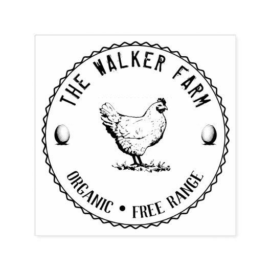 ヴィンテージクラシカル⎢卵の自墨付きS セルフインキングスタンプ (デザイン)