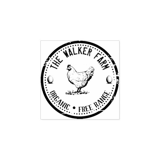 ヴィンテージクラシカル⎢卵ゴム印 ラバースタンプ (インプリント)